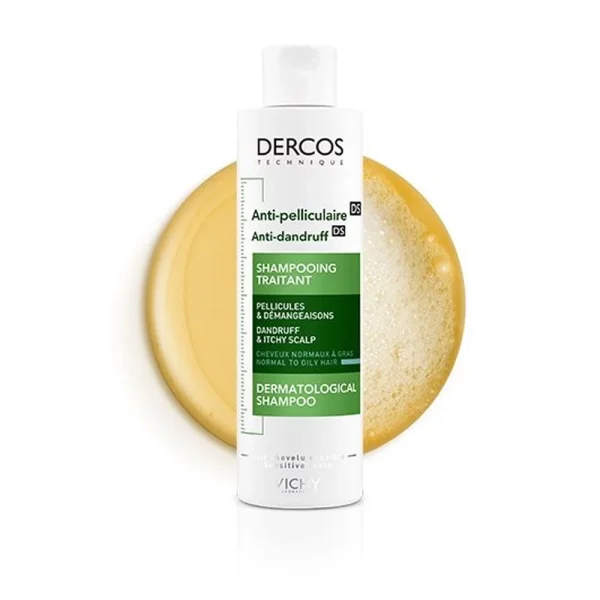 VICHY DERCOS SHAMPOOING ANTI-PELLICULAIRE DS CHEVEUX NORMAUX A GRAS 200ML + TROUSSE OFFERTE